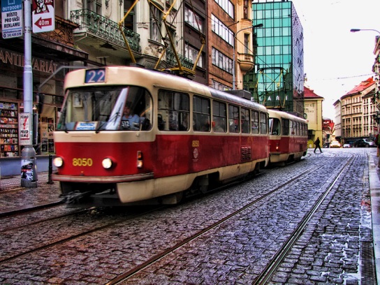 Трамваи в Праге